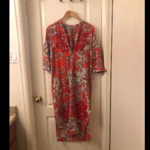 Antica Sartoria Print Midi Dress